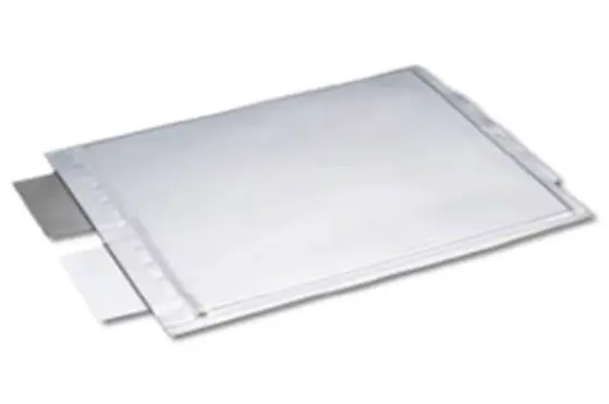 DNP-Pic-2 Laminated lithium-ion battery pouch cell showcasing the use of flexible multilayer pouch materials for EV and portable electronics, supplied by NAGASE.