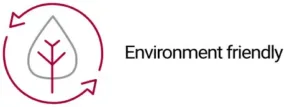 Environmenta-friendly Leaf icon representing eco-friendly battery materials and sustainable technology.