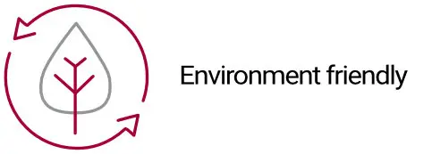 Environmenta-friendly Leaf icon representing eco-friendly battery materials and sustainable technology.