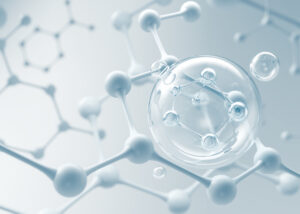 Abstract molecular structure visualization representing (3′,4′-Epoxycyclohexane)methyl 3,4-epoxycyclohexylcarboxylate by Nagase for IVD diagnostics, a high-performance epoxy monomer enabling durable, stable, and precise formulations in diagnostic applications.