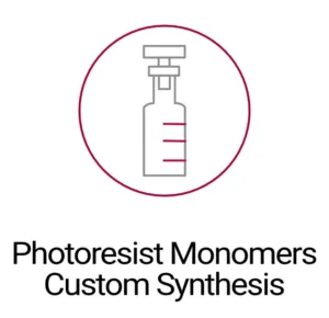 Photoresist-Monomers-Customer-Synthesis Syringe-shaped icon representing the synthesis of specialized monomers for photoresist materials.