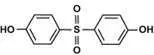 BPS-D Structural formula of BPS-D (4,4’-Dihydroxy Diphenyl Sulfone), a BPA-free thermal paper developer showing two aromatic rings linked by a sulfone group with hydroxyl substituents.