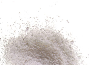 Fine white powder of Arcofeliz™ PU-10 low-endotoxin pullulan, a purified microbial polysaccharide used as a biocompatible material in pharmaceutical and medical research, supplied by NAGASE.