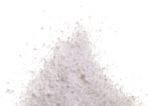 Fine white powder of Arcofeliz™ CP Series low-endotoxin collagen peptide, a purified protein-based material derived from collagen for use in medical and pharmaceutical R&D, supplied by NAGASE.