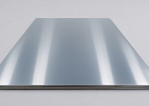 Polished NiFe (Invar) steel plate carrier for advanced semiconductor packaging applications, offering superior flatness and thermal stability.